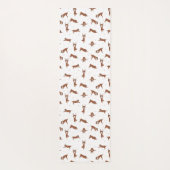 Boxer hond yoga pose yogamat (Achterkant)