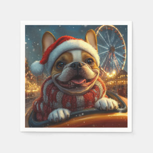 Boxer Honden Achtbaan Kerstmis Servet