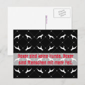 Boxer honden ansichtkaart briefkaart (Voorkant / Achterkant)