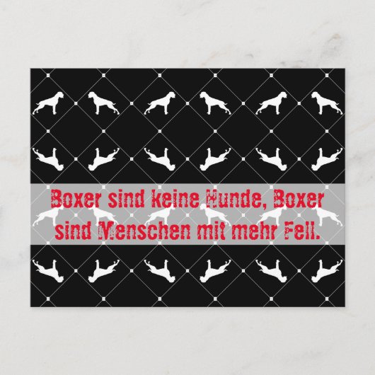 Boxer honden ansichtkaart briefkaart (Voorkant)
