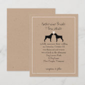 Boxer Honden Bruiloft Uitnodiging (Voorkant / Achterkant)