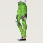 Boxer honden leggings voor groene kunst (Links)