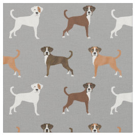 Boxer-honden met grijze staart stof