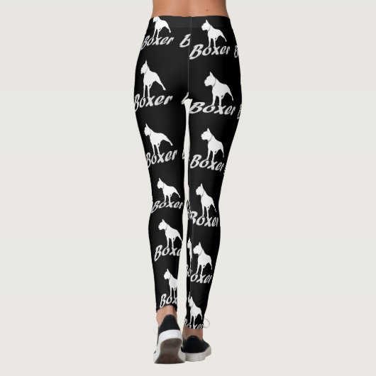 Boxer honden mode art leggings (Achterkant)