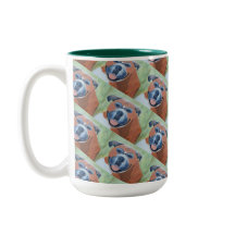 boxer honden patroon mok