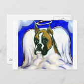 Boxer-hondenangel Briefkaart (Voorkant / Achterkant)