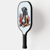 Boxer Hondenbloemen: speelse pup & bloemeneleganti Pickleball Paddle (Links)