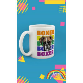Boxer hondenliefhebber cadeau Koffie mok Theebeker