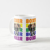 Boxer hondenliefhebber cadeau Koffie mok Theebeker (Voorkant links)