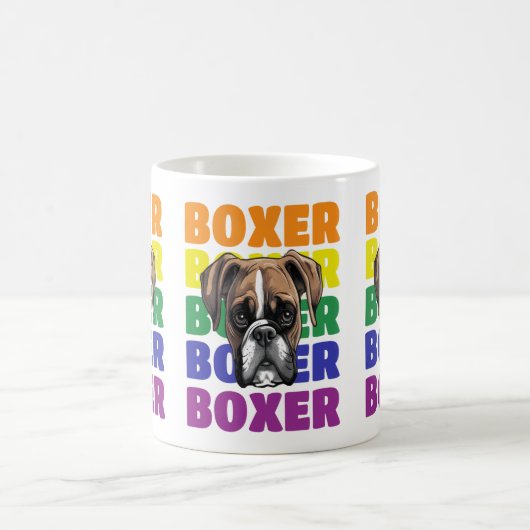 Boxer hondenliefhebber cadeau Koffie mok Theebeker (Center)