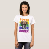 Boxer Hondenliefhebber T-Shirt (Voorkant volledig)