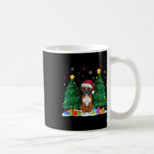 Boxer Hondenliefhebbers Santa Hat Lelijke Kersttru Koffiemok