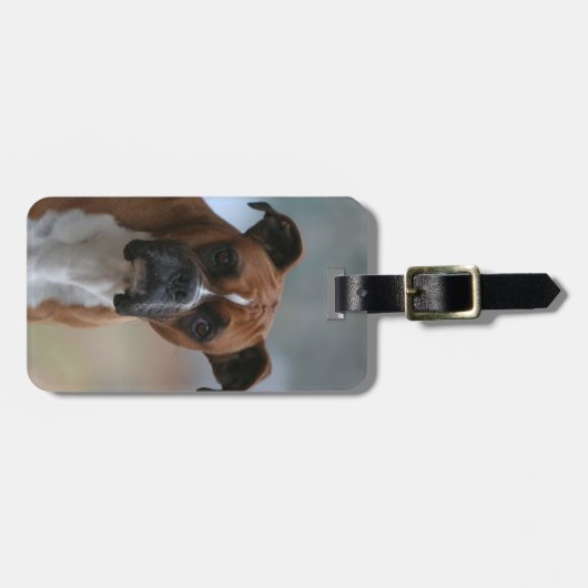 Boxer-hondenpit/Bagagelabel Bagagelabel (Voorkant horizontaal)