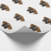 Boxer Hondenras Face Pet Cadeaupapier (Hoek)