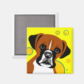 Boxer-hondenras Magneet (Voorkant / Achterkant)