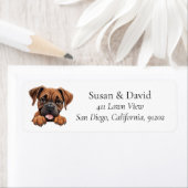 Boxer Hondenras Pet Lovers Etiket (Insitu)