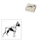 Boxer-Hondenras Rubberstempel (Gestempeld)
