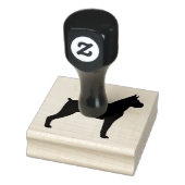 Boxer Hondenras Silhouette Rubberstempel (Stempel)