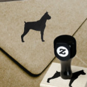 Boxer Hondenras Silhouette Rubberstempel