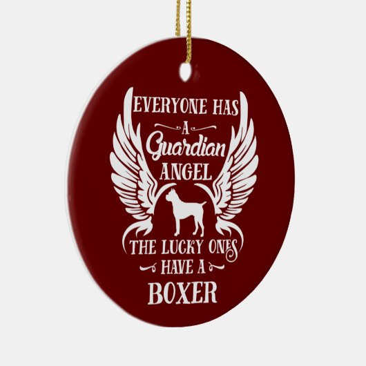 Boxer-hondenvogel Keramisch Ornament (Rechts)