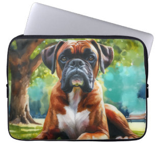 Boxer Hond🐾Wiggelende Billen & Kwispelende Staart Laptop Sleeve