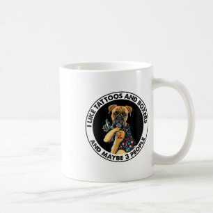 Boxer I Love Mam Tattoo Apparel, Dogs and Tattoos Koffiemok