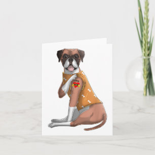 Boxer I Love Mom Tattoo Hond Shirt Funny Moeders D Kaart