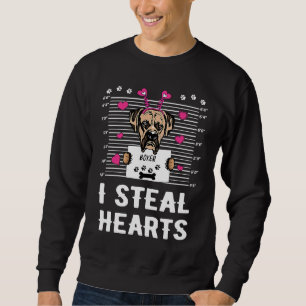 Boxer I Steal Hearts Valentijn Dog Valentijnsdag Trui