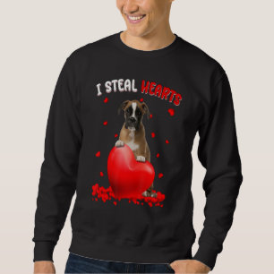 Boxer I Steel Hartjes Schattige Hond Knuffel Hart Trui