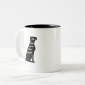 Boxer ik hou meer van honden dan van mensen met ee tweekleurige koffiemok (Voorkant links)