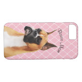 Boxer Illustrated Cell Phone Case (Achterkant (Horizontaal))
