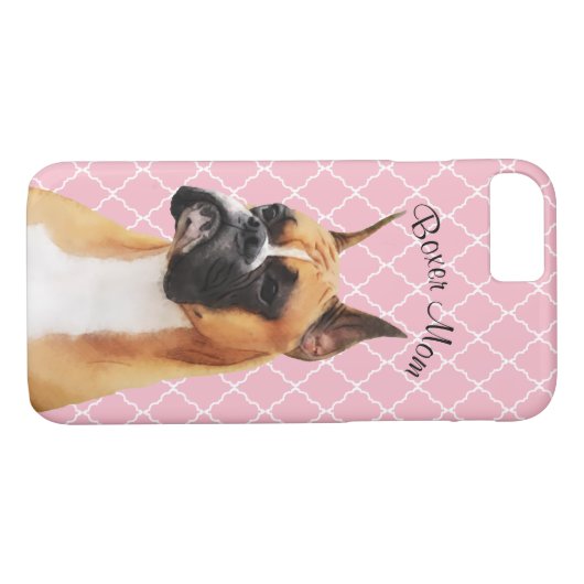 Boxer Illustrated Cell Phone Case (Achterkant (Horizontaal))
