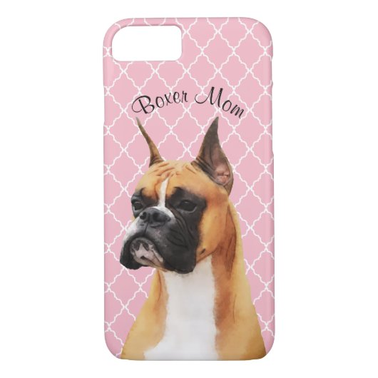 Boxer Illustrated Cell Phone Case (Achterkant)