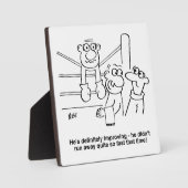 Boxer in de Boxing Ring. Grappig Fotoplaat (Voorkant)