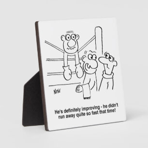 Boxer in de Boxing Ring. Grappig Fotoplaat