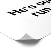 Boxer in de Boxing Ring. Grappig Poster (Hoek)