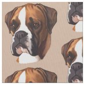 Boxer in Portrait Stof (Close Up)