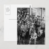 Boxer Jack Johnson en Trainers, begin jaren 1900 Briefkaart (Voorkant / Achterkant)