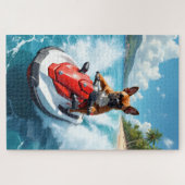 Boxer Jet Ski Beach Scene Legpuzzel (Horizontaal)