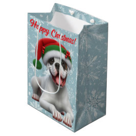 Boxer Jingle All the Way Kerstmis Medium Cadeauzakje