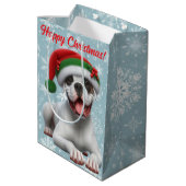 Boxer Jingle All the Way Kerstmis Medium Cadeauzakje (Achterkant Gekanteld)