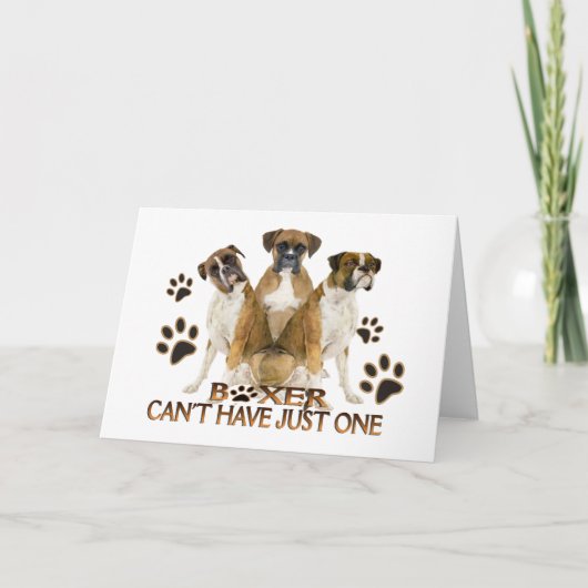 Boxer kan niet één Kaart hebben (Voorkant)