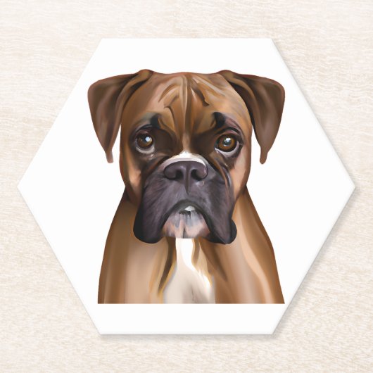 Boxer Kartonnen Onderzetters (Voorkant)