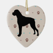 Boxer Keramisch Ornament (Rechts)