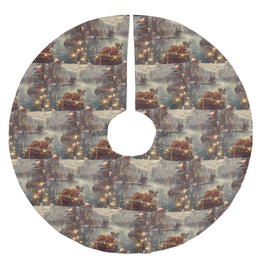 Boxer Kerst Feestelijke reis Kerstboom Rok (Voorkant)