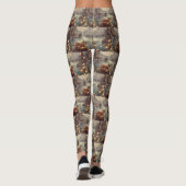 Boxer Kerst Feestelijke reis Leggings (Achterkant)