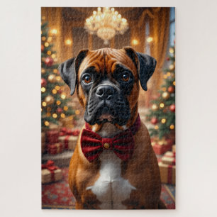 Boxer Kerst Kunst Legpuzzel