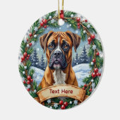 Boxer Kerst Ornament (Links)