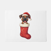 Boxer Kerst Sock Deurmat (Voorkant)