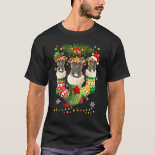 Boxer Kerst Soks Boom Licht Xmas Sinterklaas Hoed T-shirt